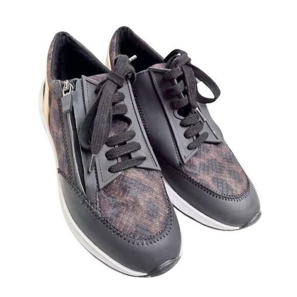 Franco Sarto Sneakers Size 7 Leather Imperial Lace Up Fashion Shoes - Picture 3 of 10